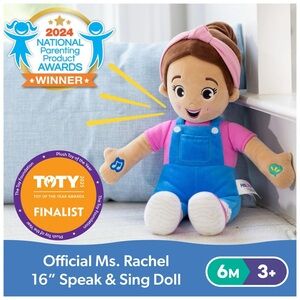 Rachel Speak & Sing Doll - Blue Overalls and Pink Shirt